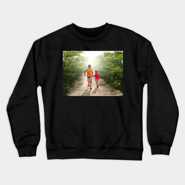 Digital Brothers Keeper 1 Crewneck Sweatshirt by wayneflint